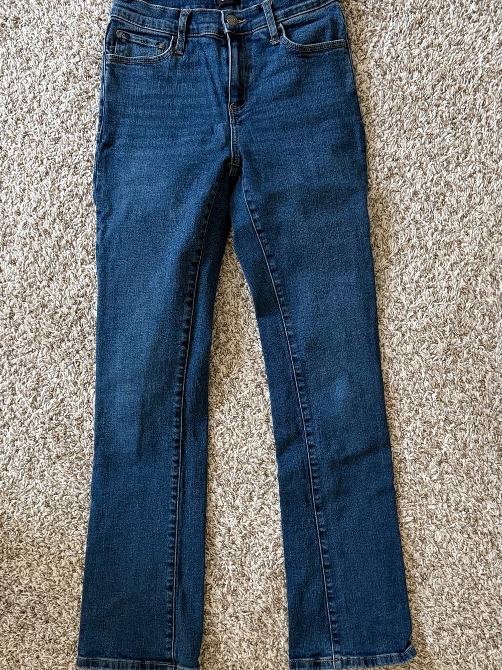 Express Women's Dark Indigo Straight-Leg Jeans